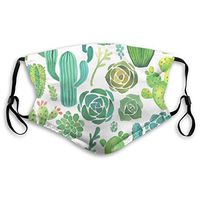 MSMM Succulents Adjustable Adults Kids for Ski Cycling Camping Filter Pollen Flu Germs Allergens
