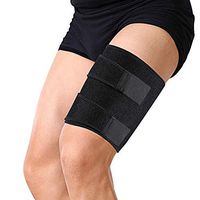 Qiterr Thigh Brace, Support Hamstring Quad Groin Pain Reduce Adjustable Compression Sleeve Wrap