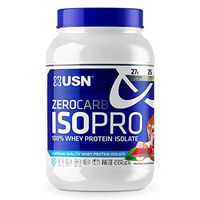 USN Supplements Zero Carb IsoPro 100% Whey Protein Isolate Powder - Keto Friendly, Sugar Free and Low Calorie, WheyTella, 1.7 Pounds