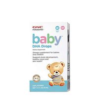 GNC Milestones Baby DHA Drops, 2oz, Omega Supplement for Babies