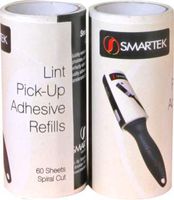 Smartek Adhesive Lint Roller Refills 2/Pkg-120 Sheets