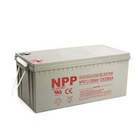NPP NPG12-200Ah Rechargeable Gel Deep Cycle 12V 200 Ah Battery with Button Style Terminals