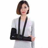 Wgwioo Elbow Sling Arm Brace Correction Splint Immobilize Stabilize The Fracture Injured Wrist,Black,L