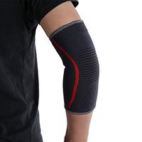 Unisex Elbow Brace, Silicon Compression Arm Sleeve Elbow Support Brace for Arthritis Tendonitis Relief, Injury Recovery, Sports Elbow Brace for Tennis Basketball Volleyball(M)