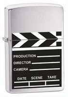 Zippo Movie Take Brushed Chrome Lighter
