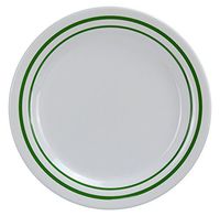 Yanco PT-107 Pine Tree Round Dinner Plate, 7.25" Diameter, Melamine, Pack of 48