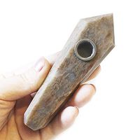 Plaything in The Hands, Fluorite Crystal Filter Tube, Metal polishing Process, Ruby ​​Art Collection Tube