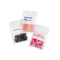 CRAFT DESINGER 1115-02W Poly Bag RECLOSE 3X4 100PC, Multicolor