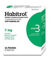 Habitrol Nicotine Transdermal System Patch | Stop Smoking Aid | Step 3 (7 mg) | 14 Patches | (2 Week Kit) | Packaging May Vary