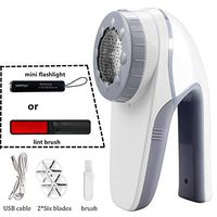 Lint Remover USB Rechargeable Fabric Shaver, Electric Clothes Fabric Shaver with 3-distance control, Fabric Fuzz Pill Bobble Remover, Portable Clothes Shaver Sweater Shaver Fabric cleaner, Lint Brush