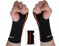 NEOALLY Compression Wrist Support Sleeve Hand and Forearm Brace for Carpal Tunnel, Arthritis, Tendonitis, Bursitis and Wrist Sprain (Medium 2-Pack)