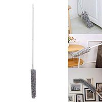 Microfiber Duster with Extension Pole, 53 inch Dust Removal Tool, Adjustable Duster Cleaning Tools with Heavy Duty Extendable Handle for Cleaning Ceiling Fan, Blinds, Cobwebs, Baseboards, Non-Scratch