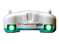 Feel Bright Light Jazz Portable Light Therapy Device with Replaceable Batteries (Aqua)