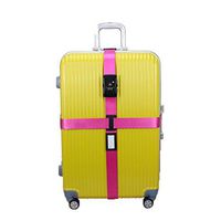 donfohy Travel longer tied me with luggage belt tied cross silicone packing tape tied with reinforcement travel