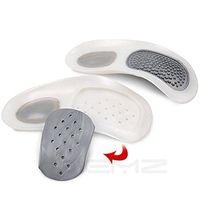 EVA Flat Foot Insoles - Arch Support Orthotic Pads, Fallen Arches Plantar Fasciitis Inserts, Back Pain Relief Shock Absorption Cushioning, Over Pronation Heel Braces, for Running Walking (C (6.3"))
