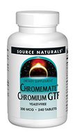 Source Naturals Chromemate Chromium GFT 200mcg Yeast Free, Trace Element - 240 Tablets