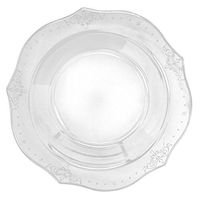 Posh Setting Antique Collection 40 Pack China Look 7.5 Inch Clear Plastic Soup Bowls, Fancy Disposable Dinnerware