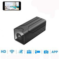 JMP Power Small 1080P HD Indoor IP Security Camera Wireless and Portable w/WiFi, Two-Way Audio, Night Vision and Alarmed Motion Detection. Built-in Battery, Phone App w/Cloud Storage