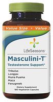 LifeSeasons - Masculini-T - Testosterone Support for Men - Supplement for Healthy Male Stamina, and Energy - with Ginkgo, Ginseng - 180 Capsules