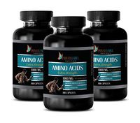 Muscle Mass Gainer - Amino ACIDS 1000 mg Complex - Extra Strength - l-theanine Bulk Supplements - 3 Bottles 300 Capsules