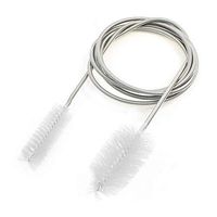 QJSDM Cleaning Sponge Qualified Flexible Cleaning Ended Brush Double Tube Filter Pump Hose Clean Brush 155cm for Aquarium Pipe Levert,White