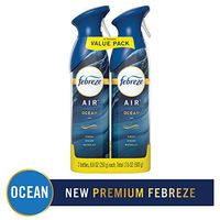 Febreze Air Odor-Eliminating Air Freshener, Ocean, 2 Ct, 8.8 Fl Oz Each (17.6 Fl oz Total)
