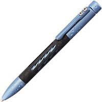 Lion Steel LSTNYFCBLM Matte Blue/Carbon Fiber Titanium Nyala Pen W/Pocket Clip