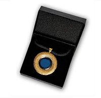 5G Pendant is Designed to Block Against Harmful 5G RF Ultra-high Frequencies Radiation Sources Such as 4G and 5G Cell Phone Towers Gold Colored Metal