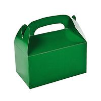 Fun Express - Green Treat Boxes - Party Supplies - Containers & Boxes - Paper Boxes - 12 Pieces