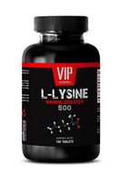 L-Lysine Amino Acid Powder - L-LYSINE Immune Booster 500 - Burn Fat Feed Muscle - 1 Bottle 100 Tablets