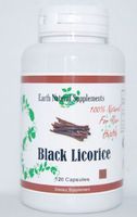Black Licorice 240 Capsules * 900mg Detoxification, Diuretic and Laxative Benefits (2 Bottles)