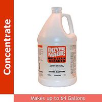 ENZYME MAGIC Mold Stain Cleaner 1 Gal Concentrate (Makes 64-gal) Enzyme Based Mold/Mildew Stain Remover, Best to Clean Grout, Tile, Wall, Bathroom. Non-Toxic Indoor/Outdoor Cleaner (EPA Safer Choice)