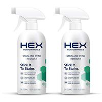 HEX Performance Stain & Stink Remover, Fragrance Free, 12oz (Pack of 2) - Designed for Activewear, Eco-Friendly