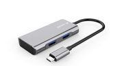 Juiced Systems QuadHUB - USB-C 4 Port Portable USB Hub - 2 USB-C 3.2 Gen 2 Ports | 2 USB-A USB 3.2 Gen 2 Ports