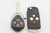 New Flip Remote Keyless Key Shell Case Fob fit for TOYOTA Camry Avalon Corolla Matrix RAV4 Venza Yaris 4 Buttons