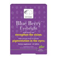 Blue Berry Eyebright, 60 Tabs by New Nordic US Inc (Pack of 3)