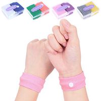 Healifty Anti Nausea Wristbands 8 Pairs of Cotton Sickeness Bands Motion Sick for Car Flying Pregnancy Sea Trips