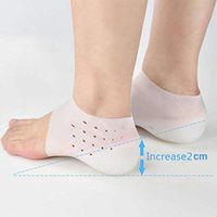 ALEXTREME Heel Support Foot Support 1Pair Invisible Height Increased Insoles Silicone Heel Socks for Women Men Ankle Braces