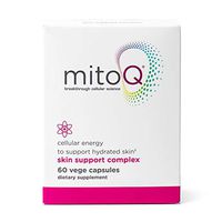 MitoQ Skin Support Complex 60 Capsules CoQ10 Antioxidant - MitoQ w/Marine Collagen, Rice Ceramides and Hyaluronic Acid - Supports Skin Health, Hydration and Cellular Health