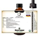 USDA Certified Organic Black Pepper Essential Oil || ALWAYS 100% Pure & Unadulterated || Therapeutic Quality Organic (4oz)