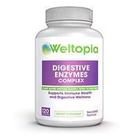 Weltopia - Digestive Enzymes Complex - Digest Enzyme Matrix with 18 Enzymes for Digestive Health, Bloating, Indigestion, Gas. Supports General Immunity and Digestive Wellness
