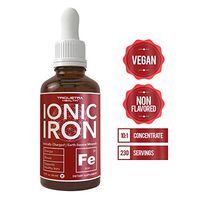 Ionic Liquid Iron Supplement (230 Servings) – Highest Absorption Rate Allows for Smaller Dose & Less Stomach Issues |Non-Flavored, Vegan, Ionically Charged, Earth-Sourced Minerals