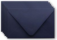 Contour Euro Flap Navy Blue 300 Boxed A7-70lb Envelopes (5-1/4 x 7-1/4) Perfect for 5 x 7 Invitations, Announcements, Communions Weddings by The Envelope Gallery