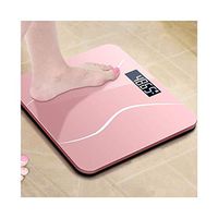 Lfsp Bathroom Floor Fat Scale, Portable Glass Intelligent Digital Home Electronic Weighing Scales Weight Loss, Minimalist Design Bmi LCD Display 180Kg / 50G