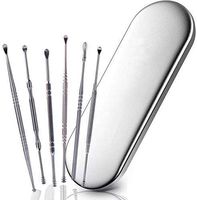 Sinrextraonry 6pcs Ear Wax Removal, Stainless Steel Ear Pick, Earwax Removal with Storage Box - Ear Wax Remover