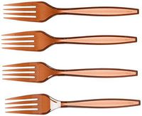 Big Party Pack Plastic Forks | Choclate Brown | 100 ct. | Party Supply