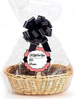 Salmon Pink 2Pack Designer Cello Bags/Tags/Bows Cellophane Gift Basket Packaging Bags Flat 18" x 30"