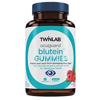 Twinlab Lutein Ocuguard Blutein Adult Gummies | 60 Count | Contains Zeaxanthin & Lutein for Blue Light Proteciton | Eye Vitamins