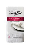 Vanity Fair Impressions Disposable Table Covers, 2 Count, 54 x 108 Inches, Coated Paper Table Covers