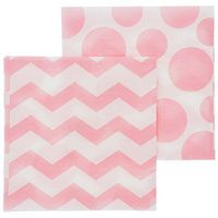 Party! Light Pink Beverage Napkins - 2 packs of 24 - total 48 pieces